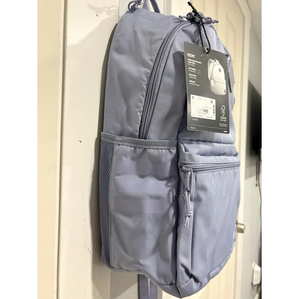 adidas Classic 3S 5 Backpack Silver Violet Purple 16